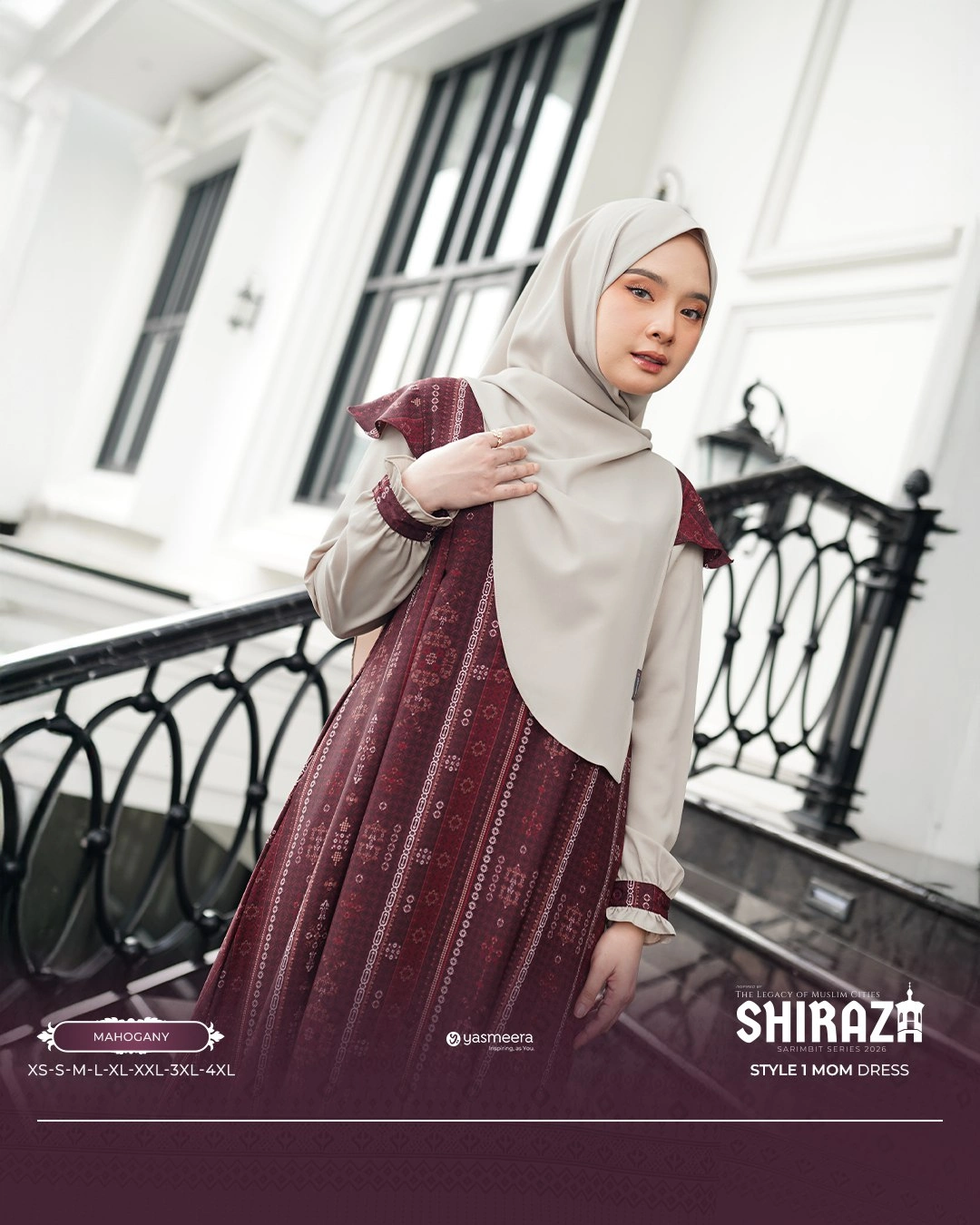 Yasmeera - GAMIS SHIRAZA STYLE 1 DEWASA GRADE B