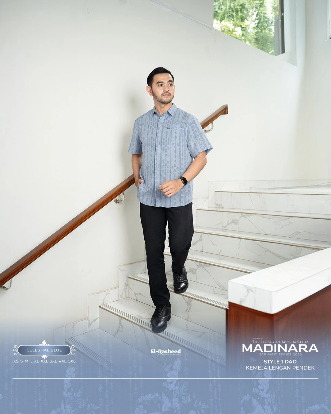 Yasmeera - KEMEJA MADINARA LENGAN PENDEK DEWASA GRADE B thumb 1