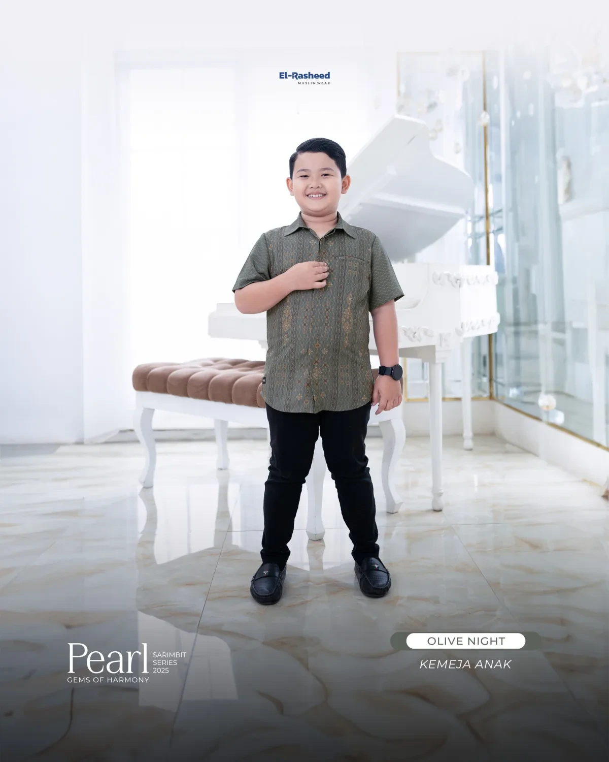 Yasmeera - SARIMBIT 2025 PEARL SERIES WARNA OLIVE NIGHT