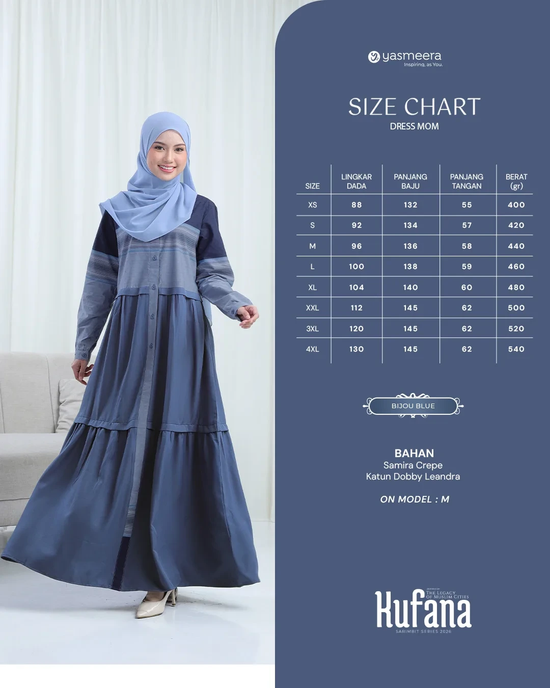Yasmeera - KUFANA SERIES - BIJOU BLUE thumb 43