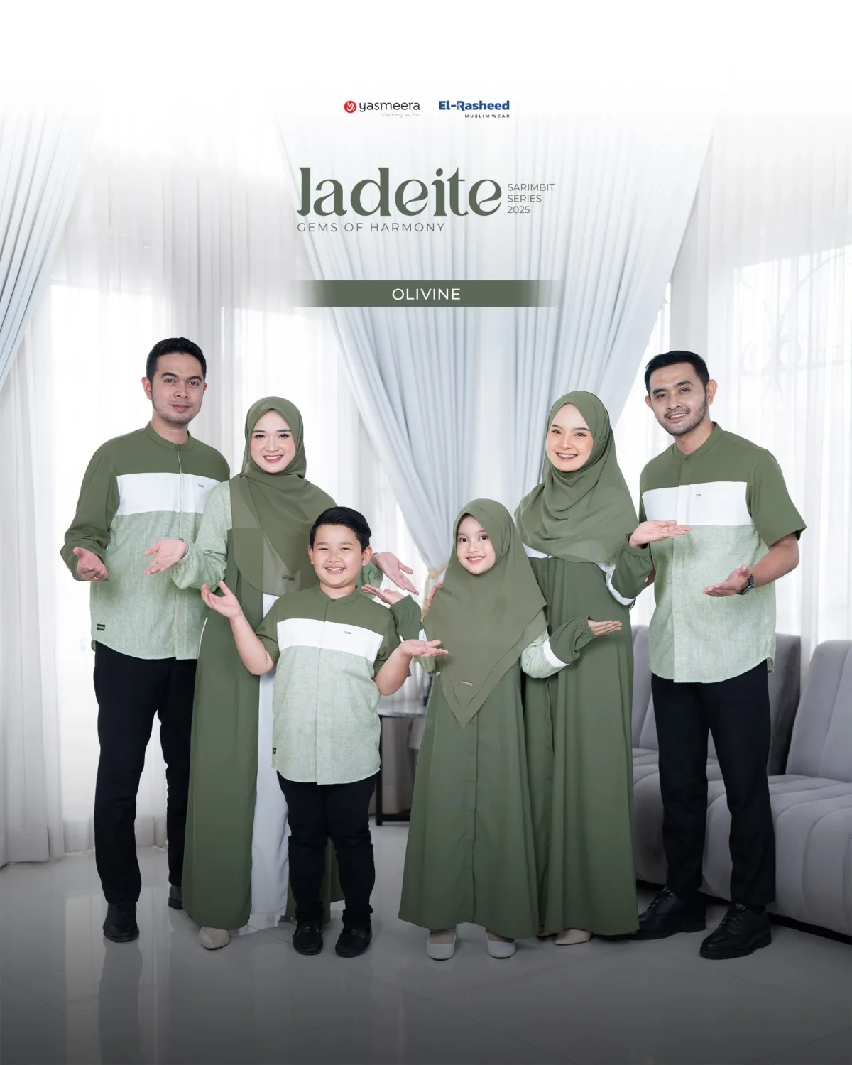 Yasmeera - SARIMBIT 2025 JADEITE SERIES WARNA OLIVINE thumb 8