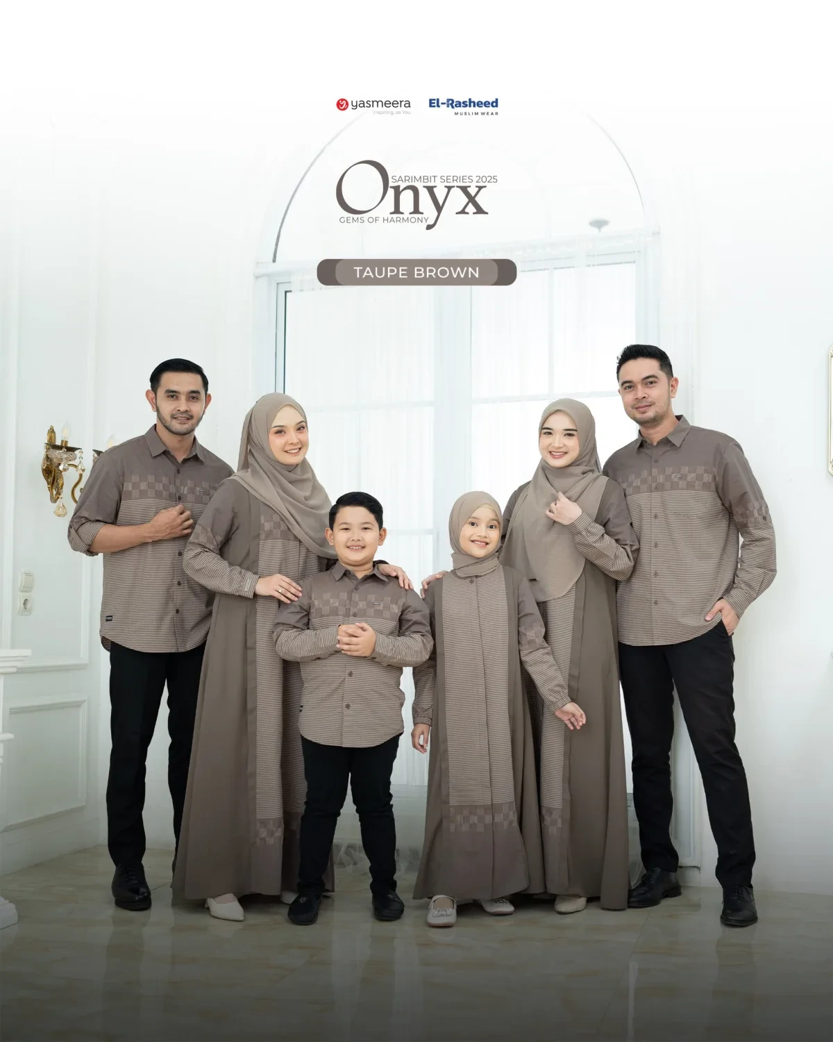 Yasmeera - SARIMBIT 2025 ONYX SERIES WARNA TAUPE BROWN thumb 6