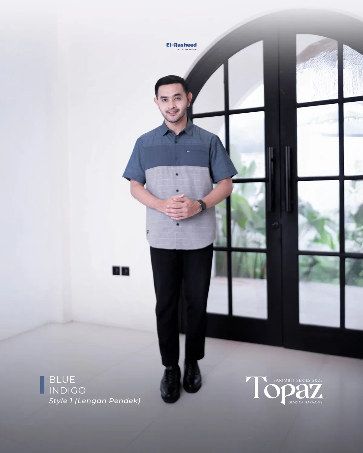 Yasmeera - SARIMBIT 2025 TOPAZ SERIES WARNA BLUE INDIGO thumb 3
