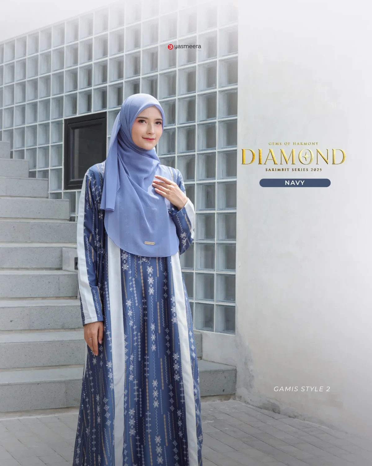 Yasmeera - SARIMBIT 2025 DIAMOND SERIES WARNA NAVY thumb 5