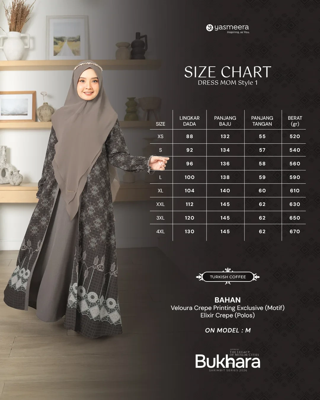 Yasmeera - BUKHARA SERIES - TURKISH COFFEE thumb 54