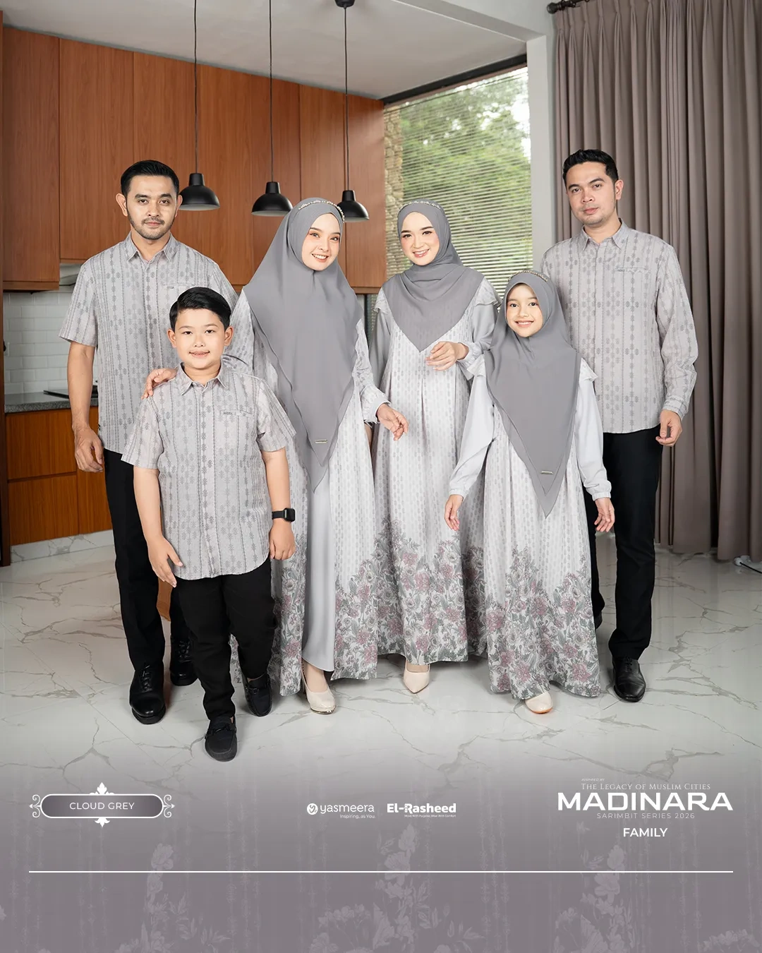 Yasmeera - MADINARA SERIES - CLOUD GREY