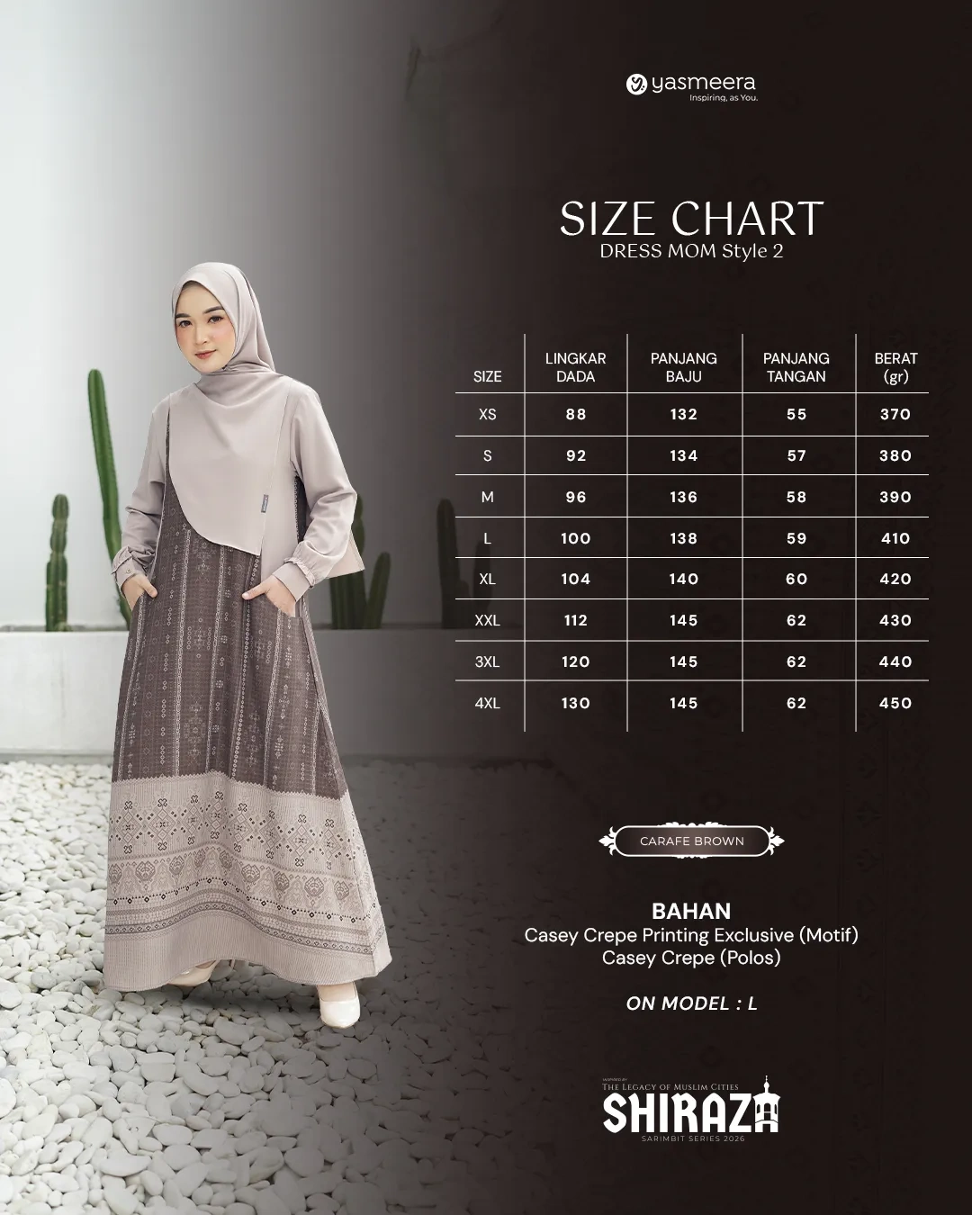 Yasmeera - SHIRAZA SERIES - CARAFE BROWN thumb 2
