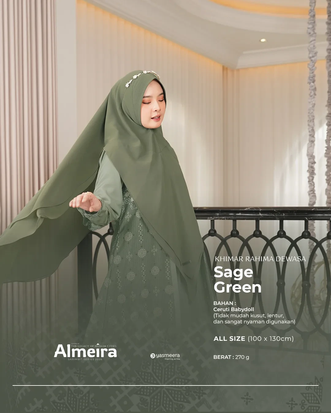 Yasmeera - KHIMAR & PASHMINA SARIMBIT 2026 VOL 3 (ALMEIRA,  MADINARA) thumb 32