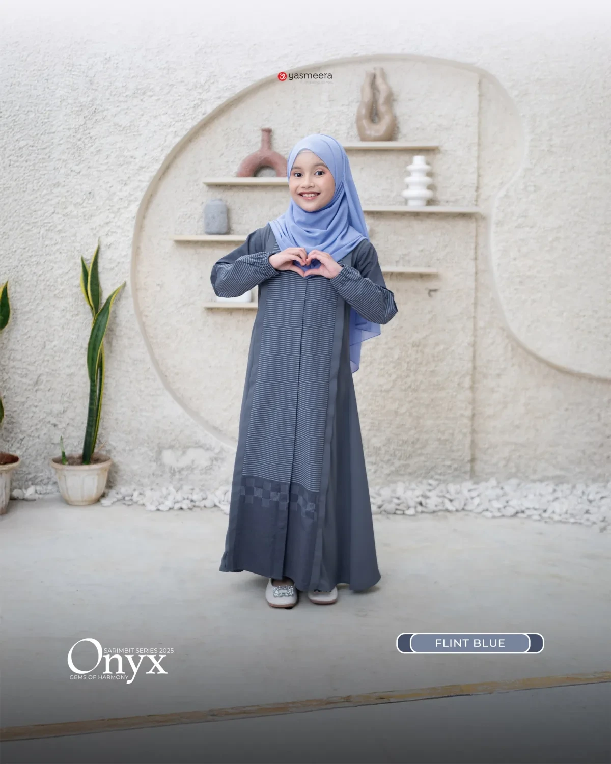 Yasmeera - SARIMBIT 2025 ONYX SERIES WARNA FLINT BLUE thumb 3