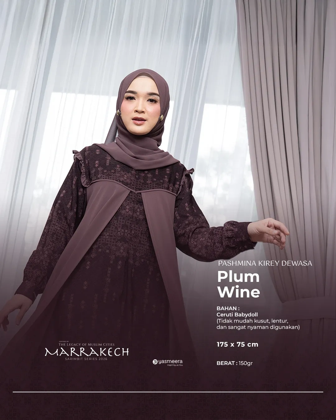 Yasmeera - KHIMAR & PASHMINA SARIMBIT 2026 (MARRAKECH) thumb 8