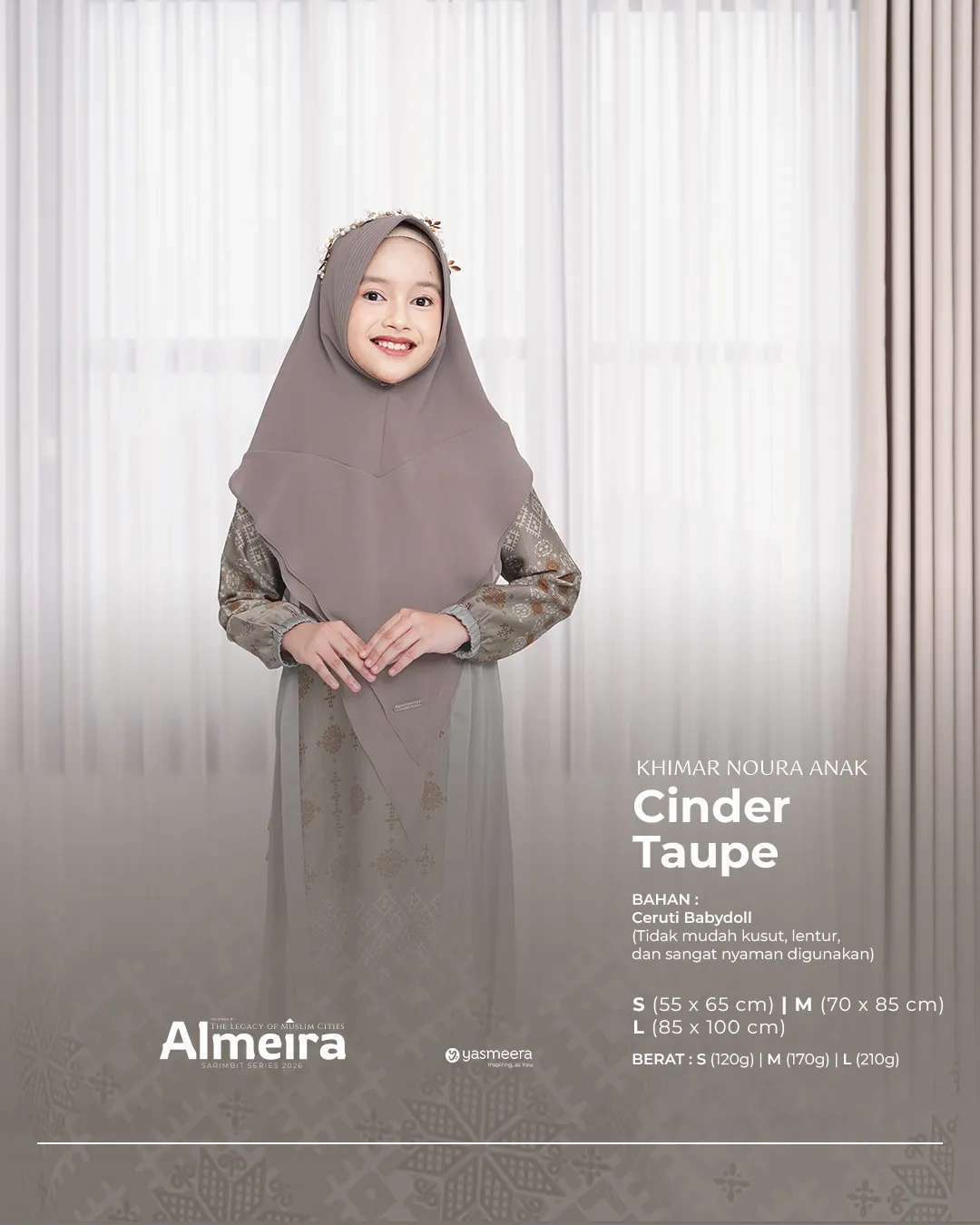Yasmeera - KHIMAR & PASHMINA SARIMBIT 2026 VOL 3 (ALMEIRA,  MADINARA) thumb 9