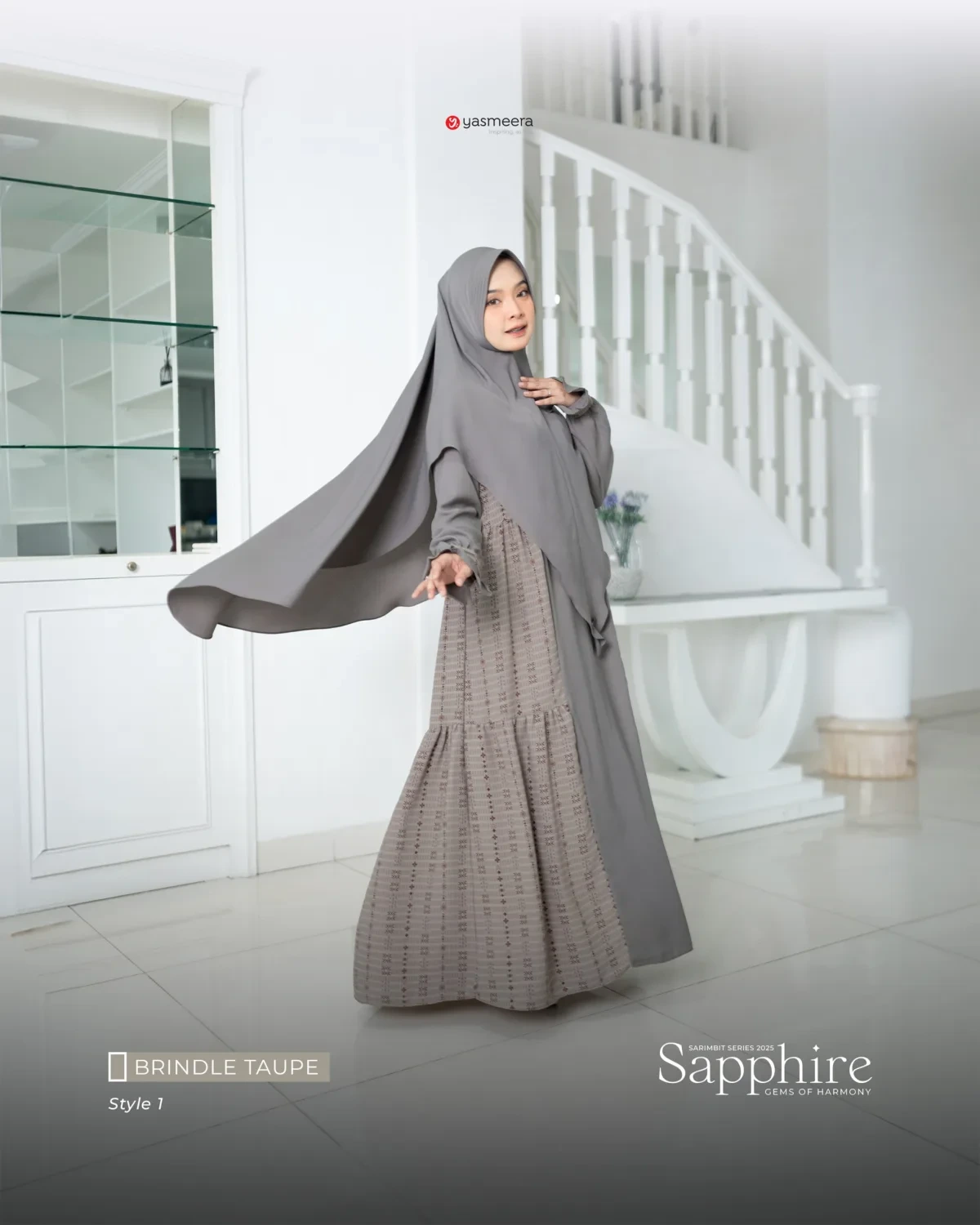 Yasmeera - GAMIS SAPPHIRE DEWASA STYLE 1 GRADE B thumb 3