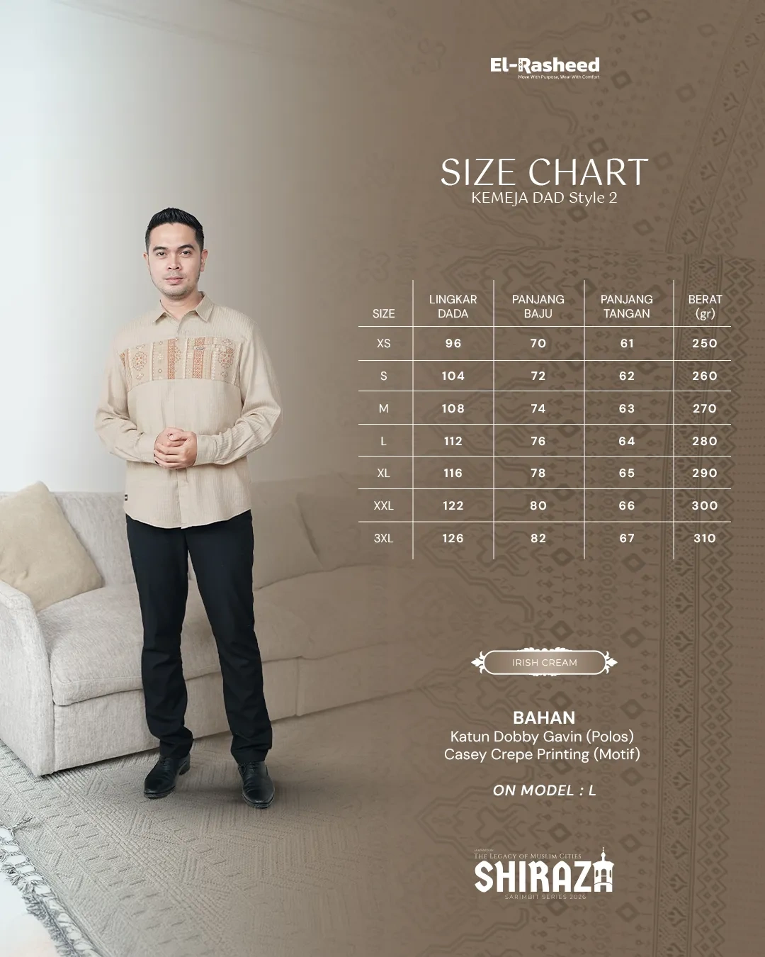 Yasmeera - SHIRAZA SERIES - IRISH CREAM thumb 29