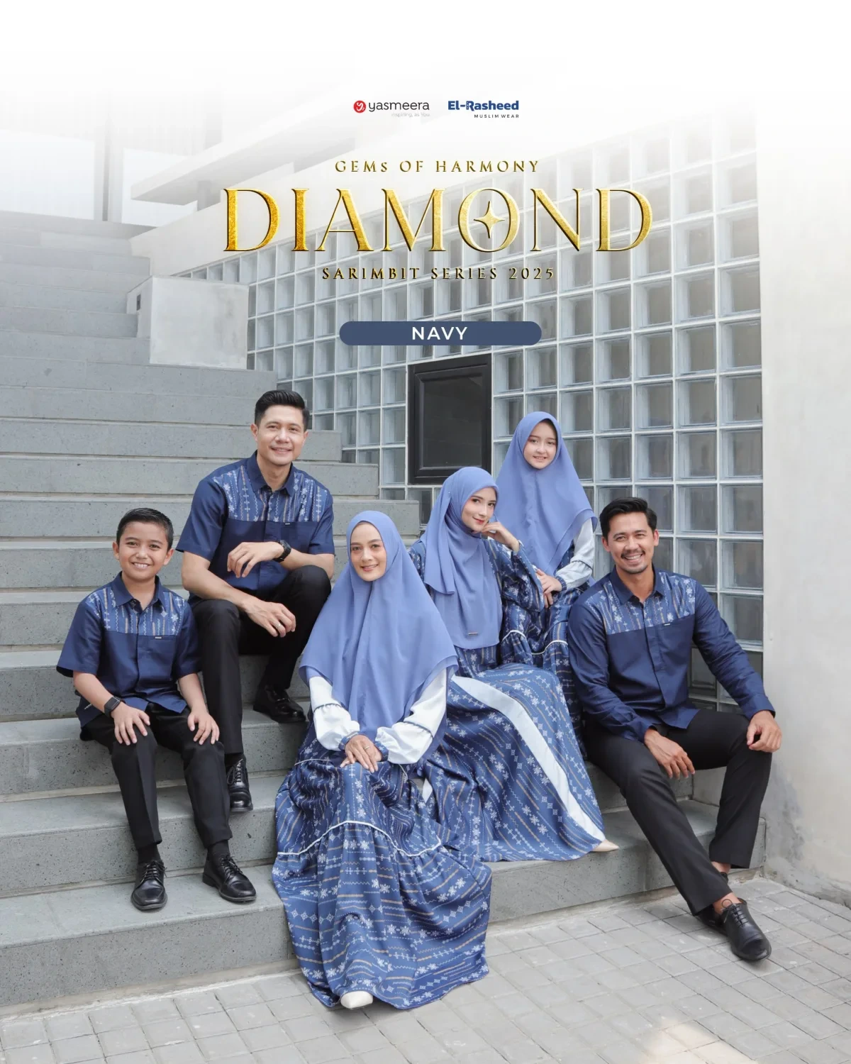 Yasmeera - SARIMBIT 2025 DIAMOND SERIES WARNA NAVY thumb 8
