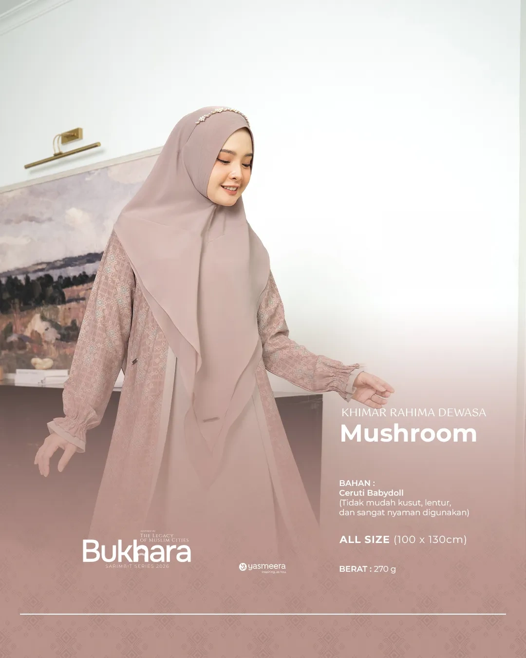 Yasmeera - KHIMAR & PASHMINA SARIMBIT 2026 (BUKHARA) thumb 7