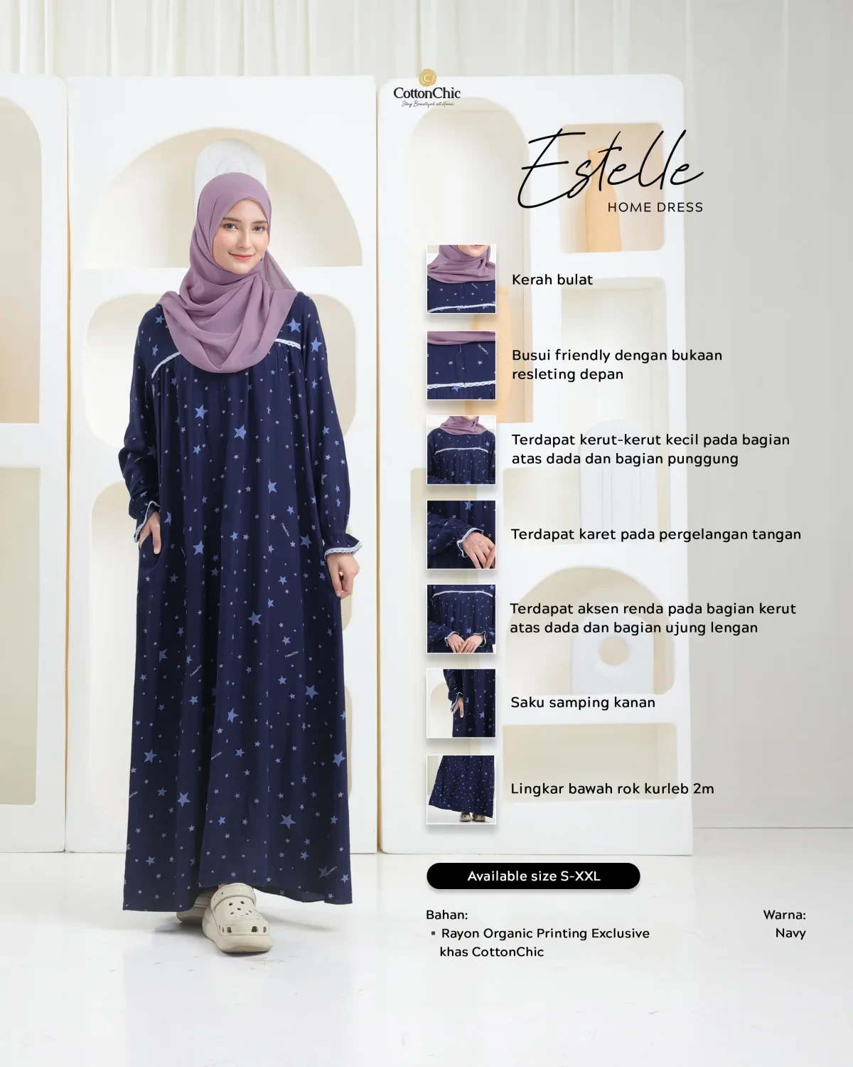 Yasmeera - HOMEDRESS ESTELLE DEWASA thumb 8