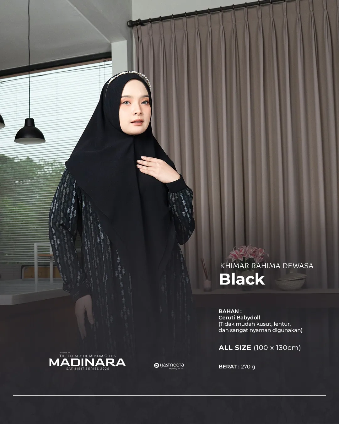 Yasmeera - KHIMAR & PASHMINA SARIMBIT 2026 VOL 4 (MADINARA) thumb 10