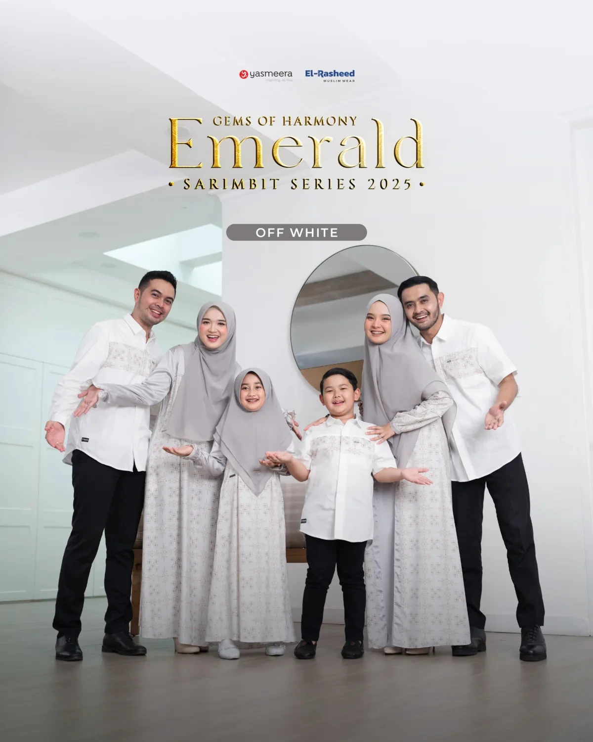 Yasmeera - SARIMBIT 2025 EMERALD SERIES WARNA OFF WHITE thumb 7