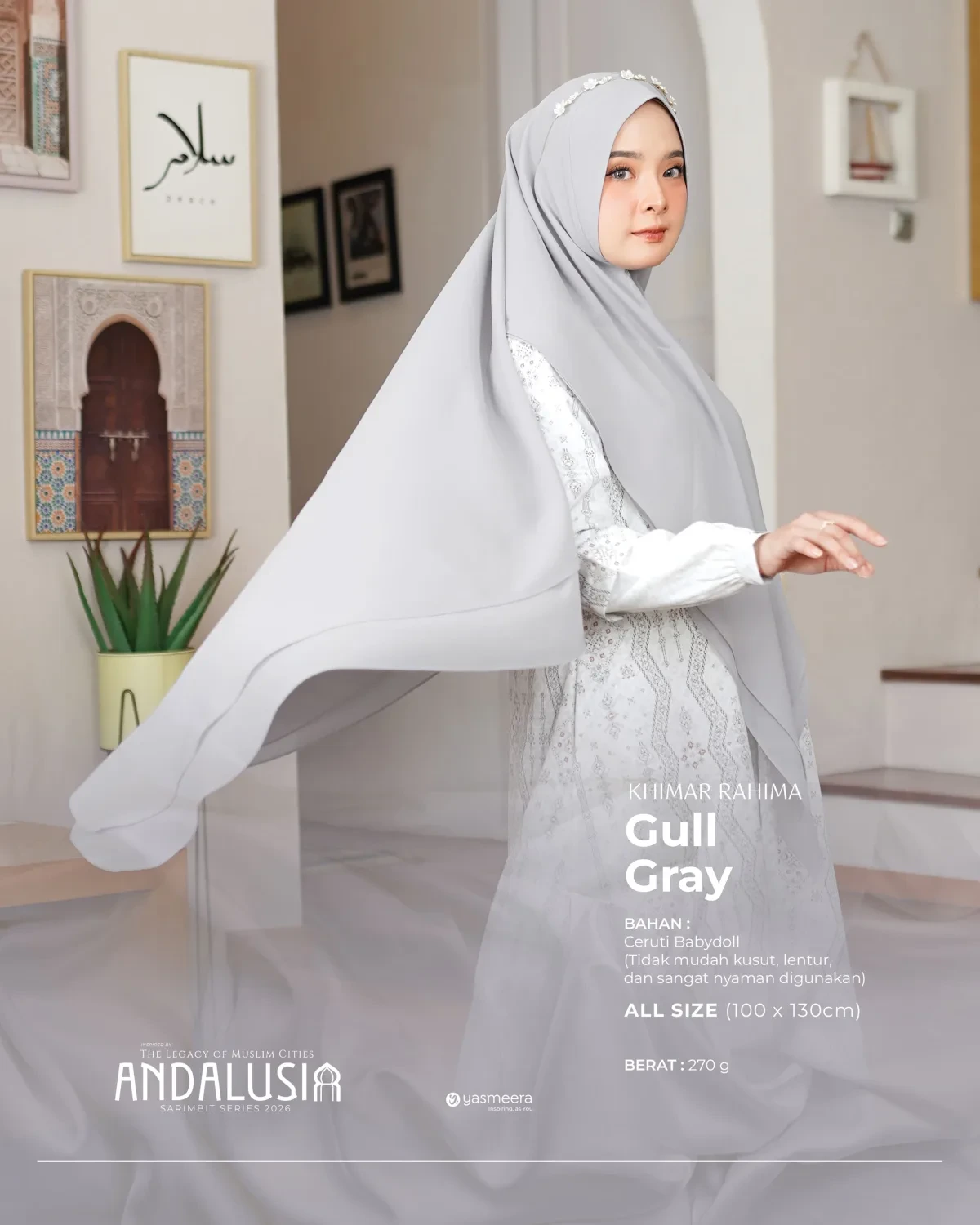 Yasmeera - KHIMAR & PASHMINA SARIMBIT 2026 (ANDALUSIA) thumb 34