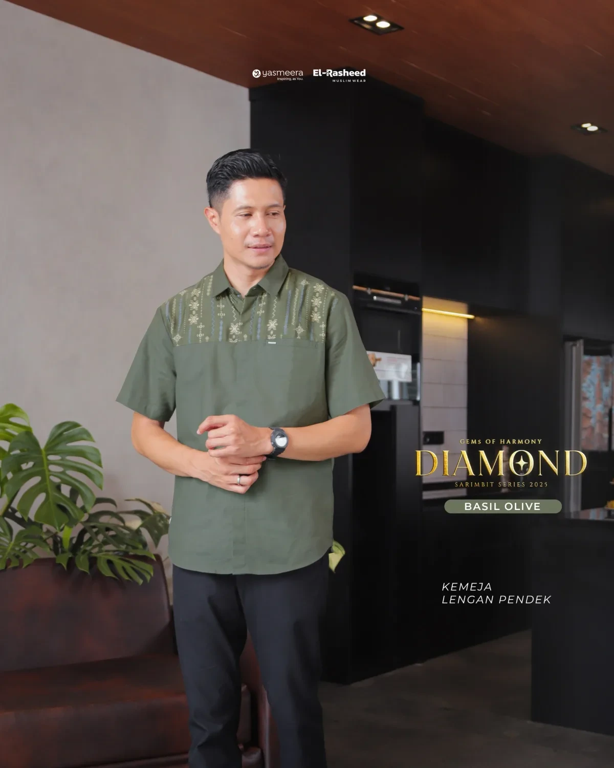 Yasmeera - SARIMBIT 2025 DIAMOND SERIES WARNA BASIL OLIVE thumb 2