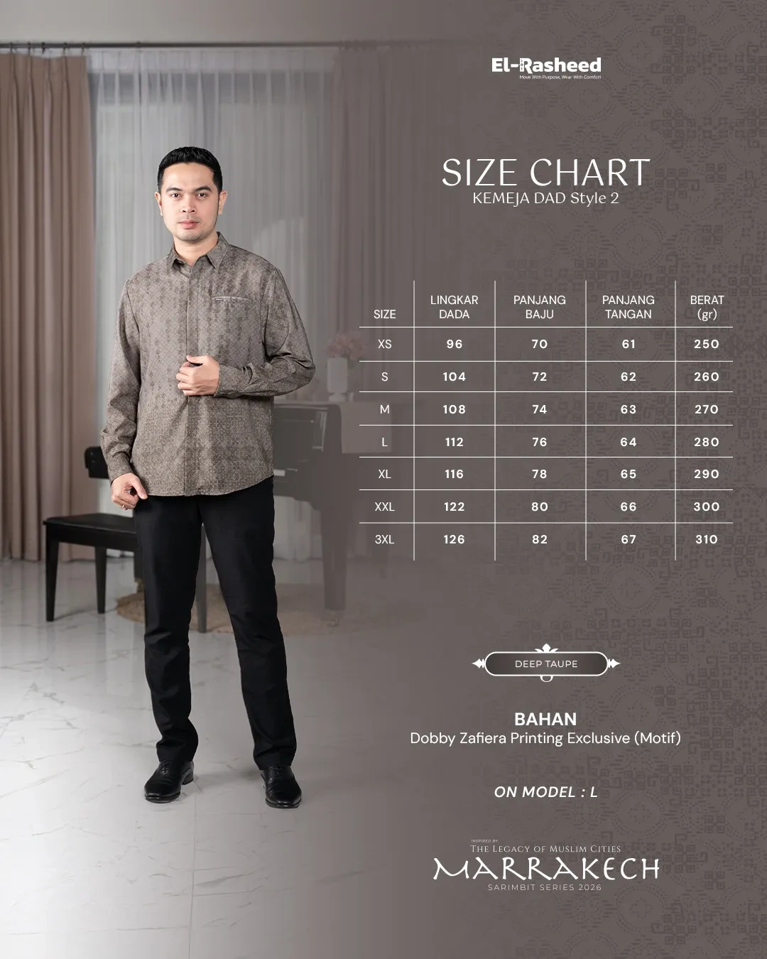 Yasmeera - MARRAKECH SERIES - DEEP TAUPE thumb 30