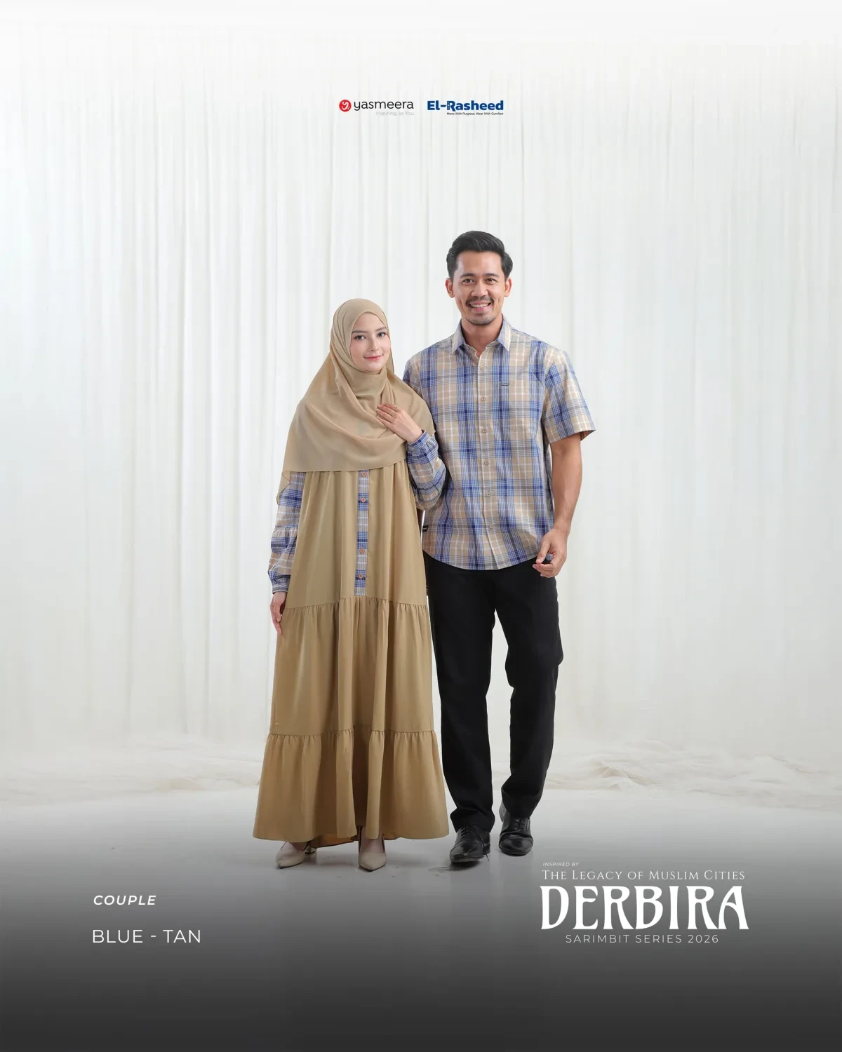Yasmeera - DERBIRA SERIES - BLUE-TAN thumb 11