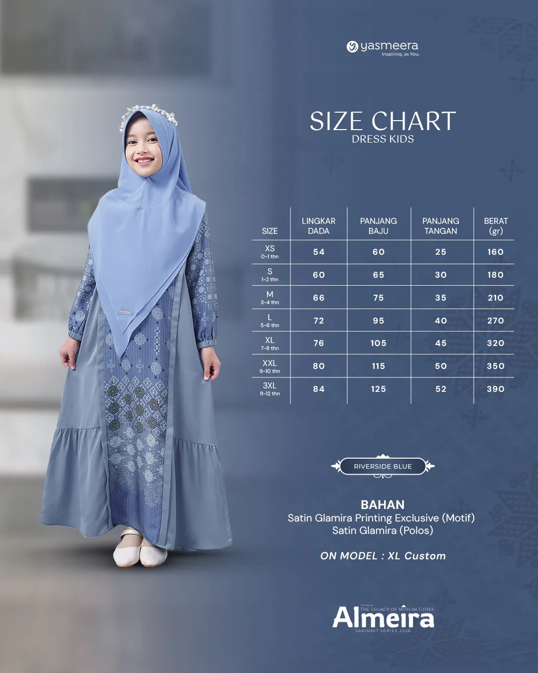 Yasmeera - ALMEIRA SERIES - RIVERSIDE BLUE thumb 55