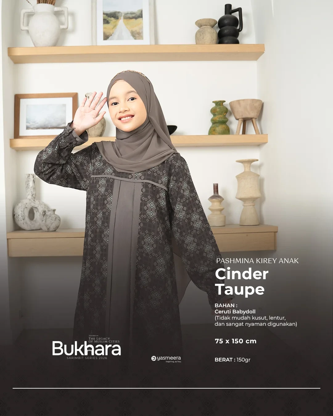 Yasmeera - KHIMAR & PASHMINA SARIMBIT 2026 (BUKHARA) thumb 12