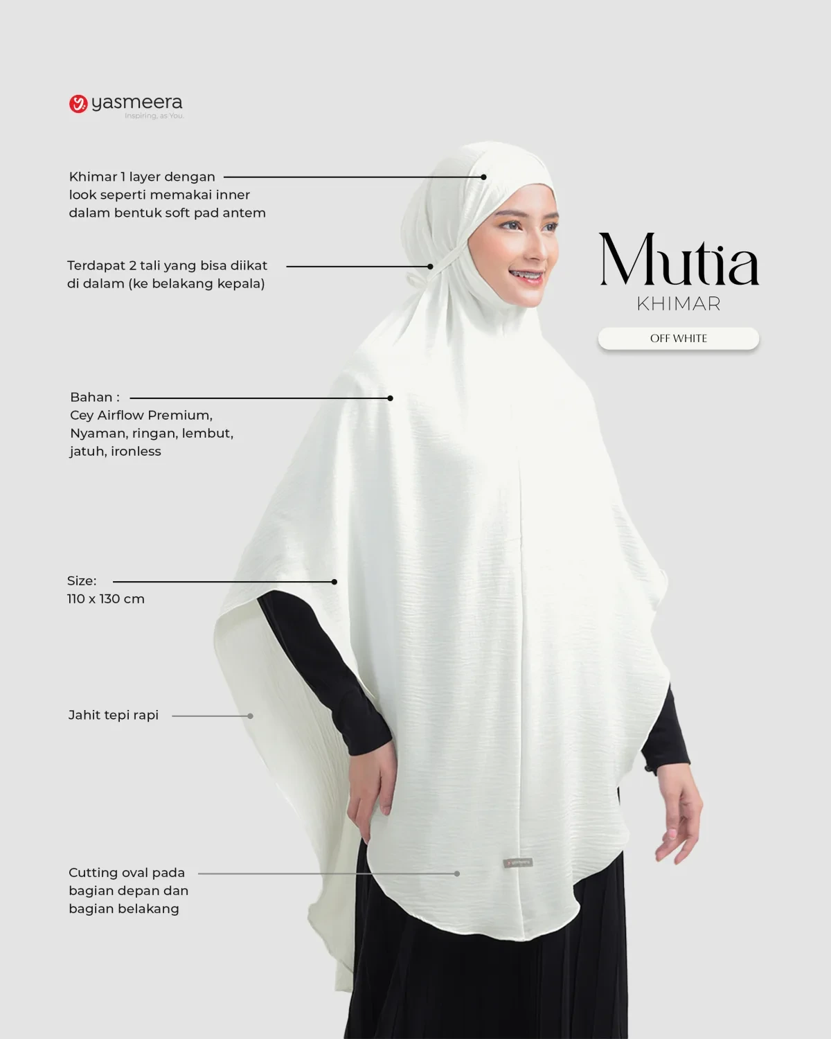 Yasmeera - KHIMAR MUTIA thumb 9