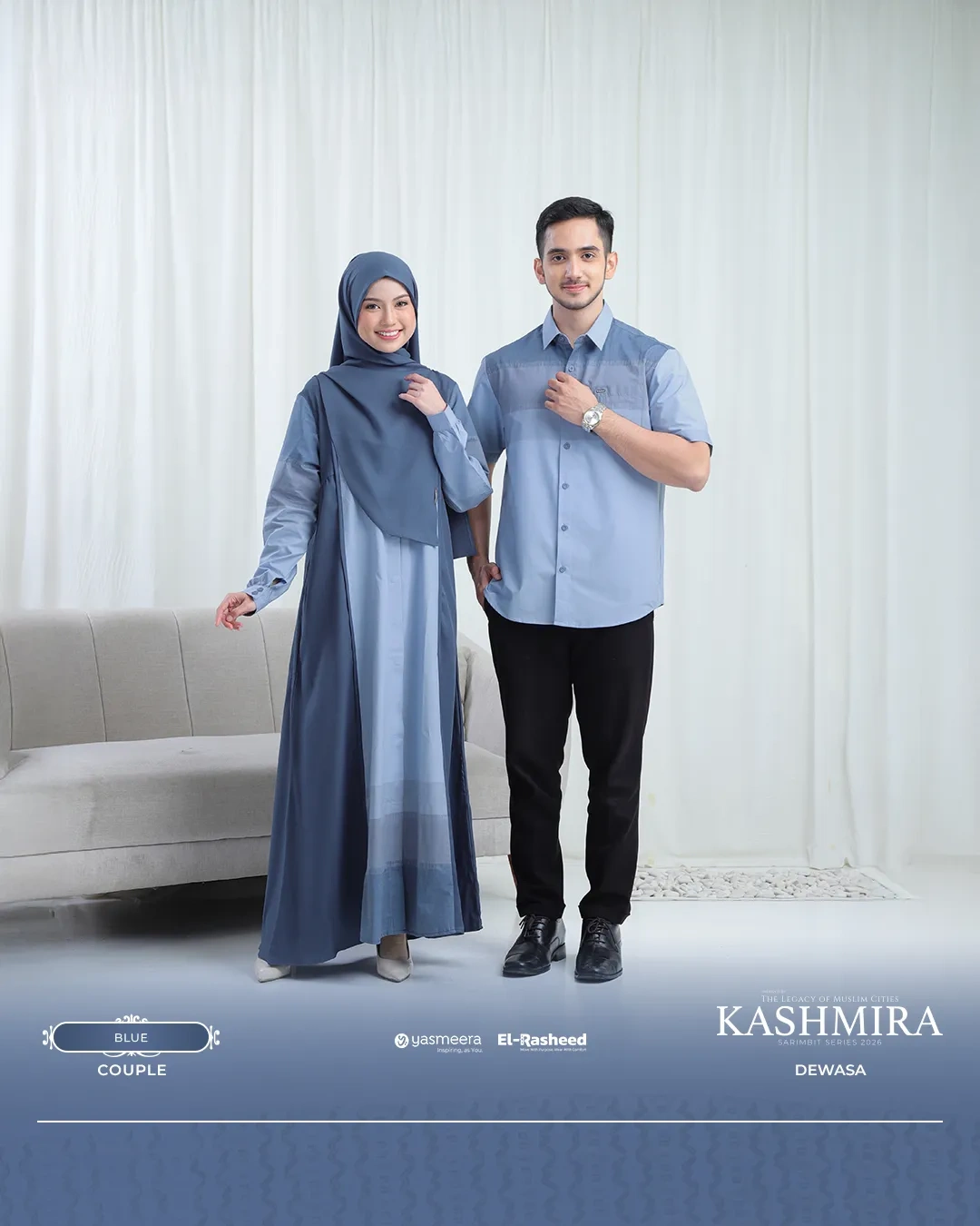 Yasmeera - KASHMIRA SERIES - BLUE thumb 40
