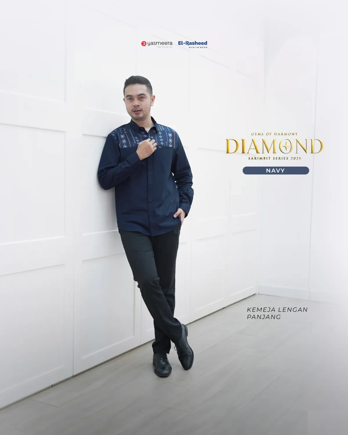 Yasmeera - SARIMBIT 2025 DIAMOND SERIES WARNA NAVY thumb 2