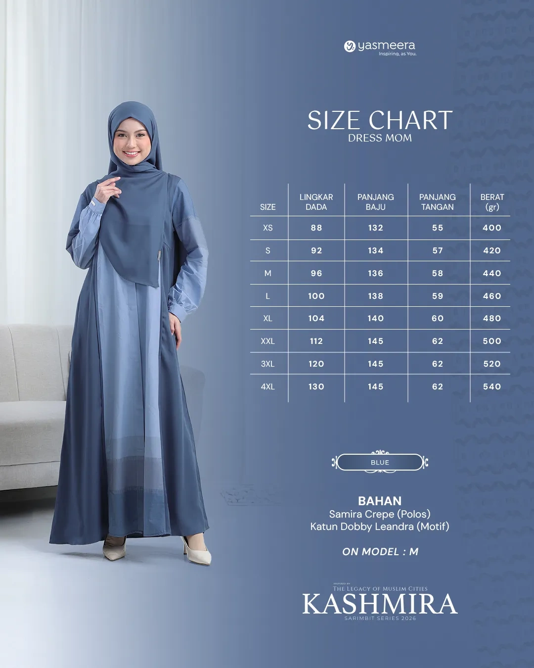 Yasmeera - KASHMIRA SERIES - BLUE thumb 16