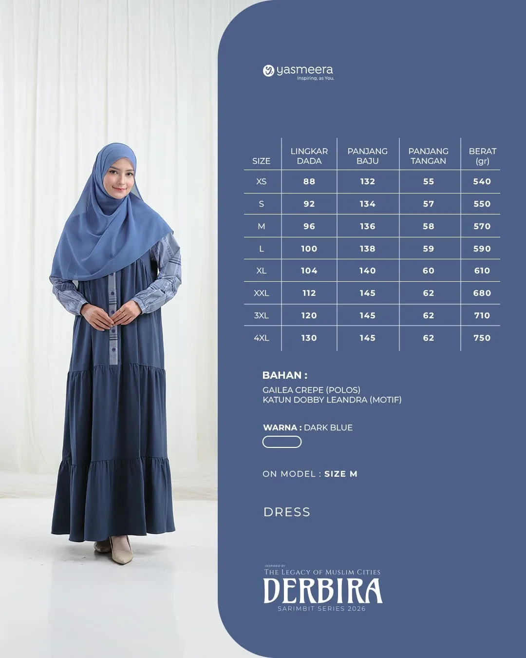 Yasmeera - DERBIRA SERIES - DARK BLUE thumb 41