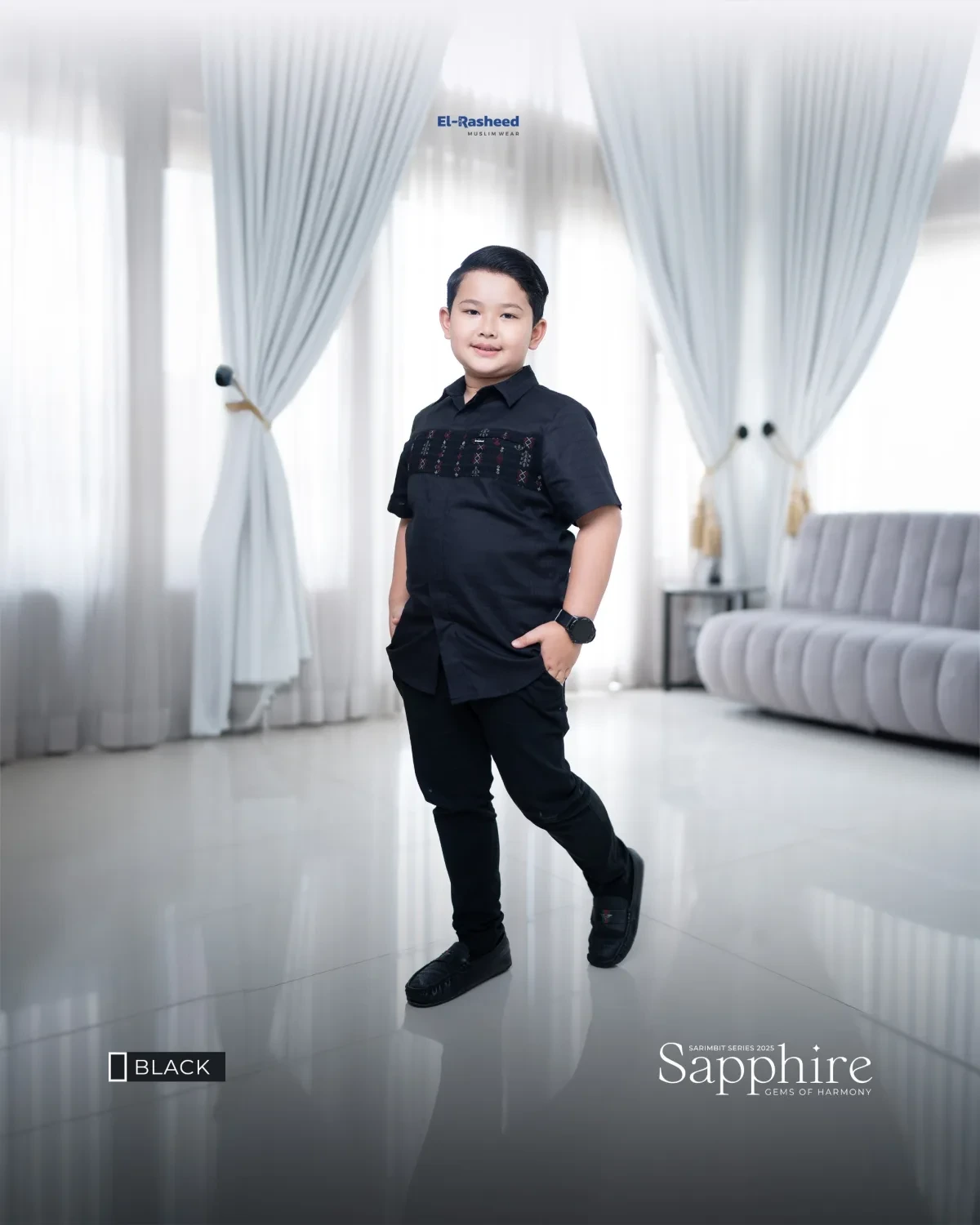 Yasmeera - SARIMBIT 2025 SAPPHIRE SERIES WARNA BLACK