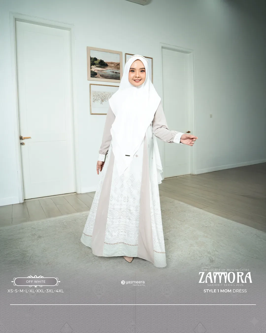 Yasmeera - GAMIS ZAMORA STYLE 1 DEWASA GRADE B thumb 11
