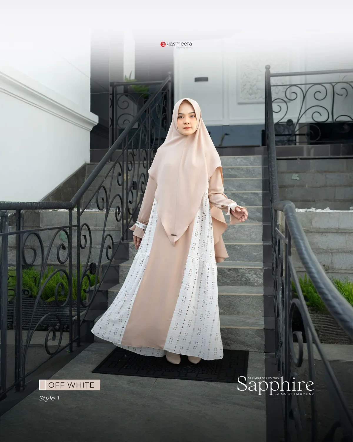 Yasmeera - SARIMBIT 2025 SAPPHIRE SERIES WARNA OFF WHITE thumb 6
