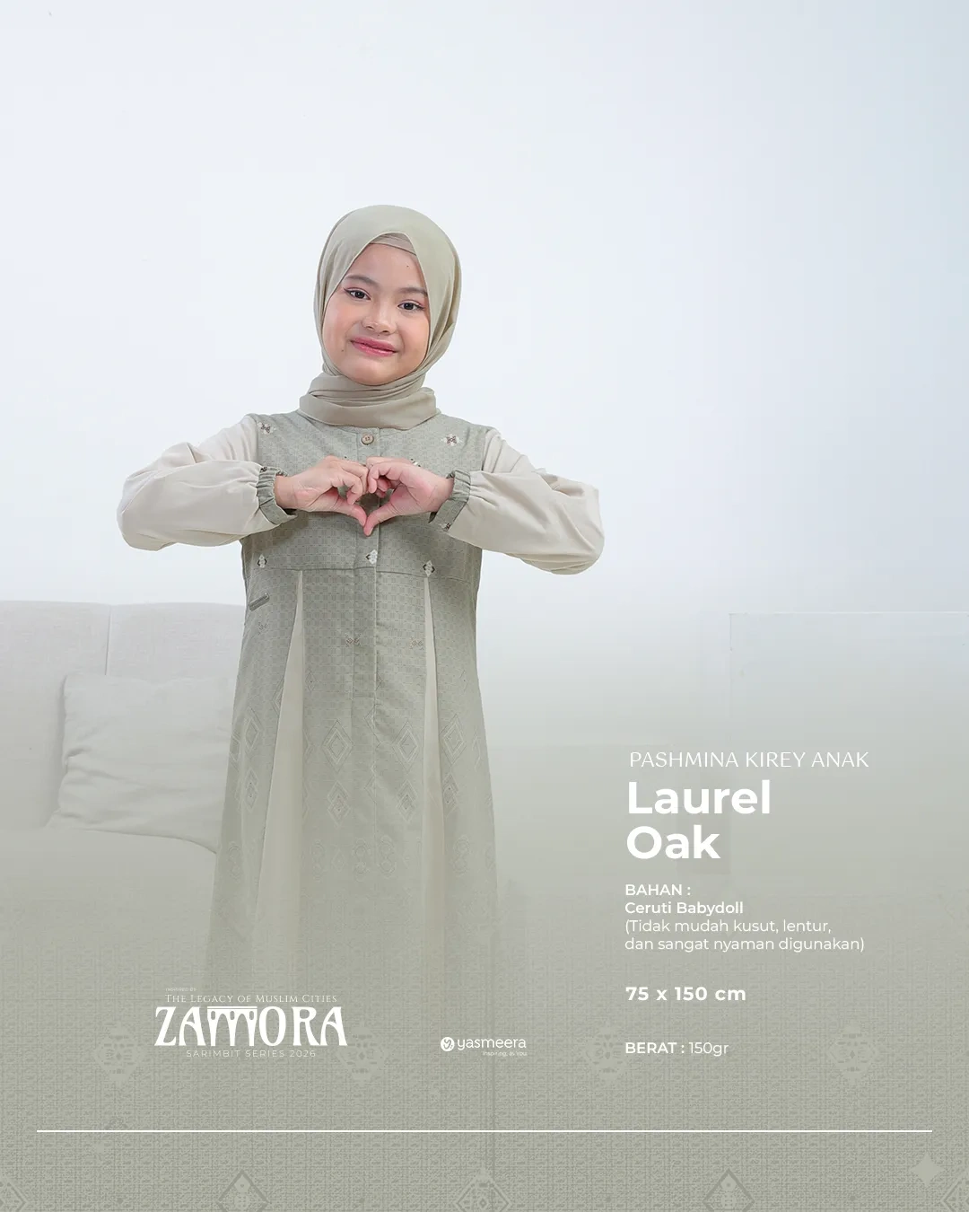 Yasmeera - KHIMAR & PASHMINA SARIMBIT 2026 (ZAMORA) thumb 2