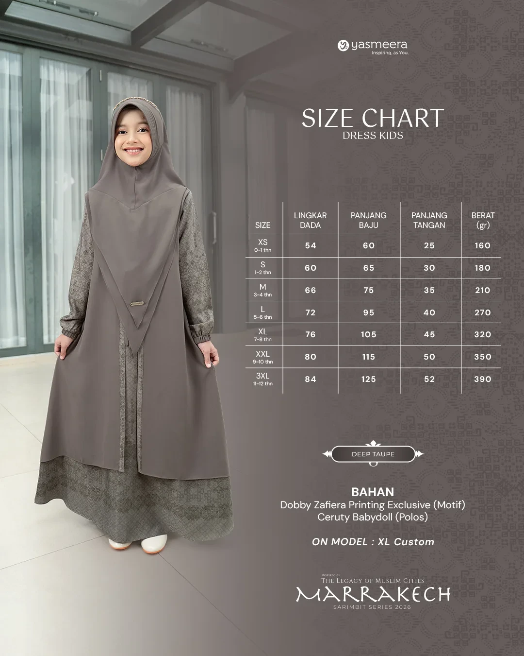 Yasmeera - MARRAKECH SERIES - DEEP TAUPE