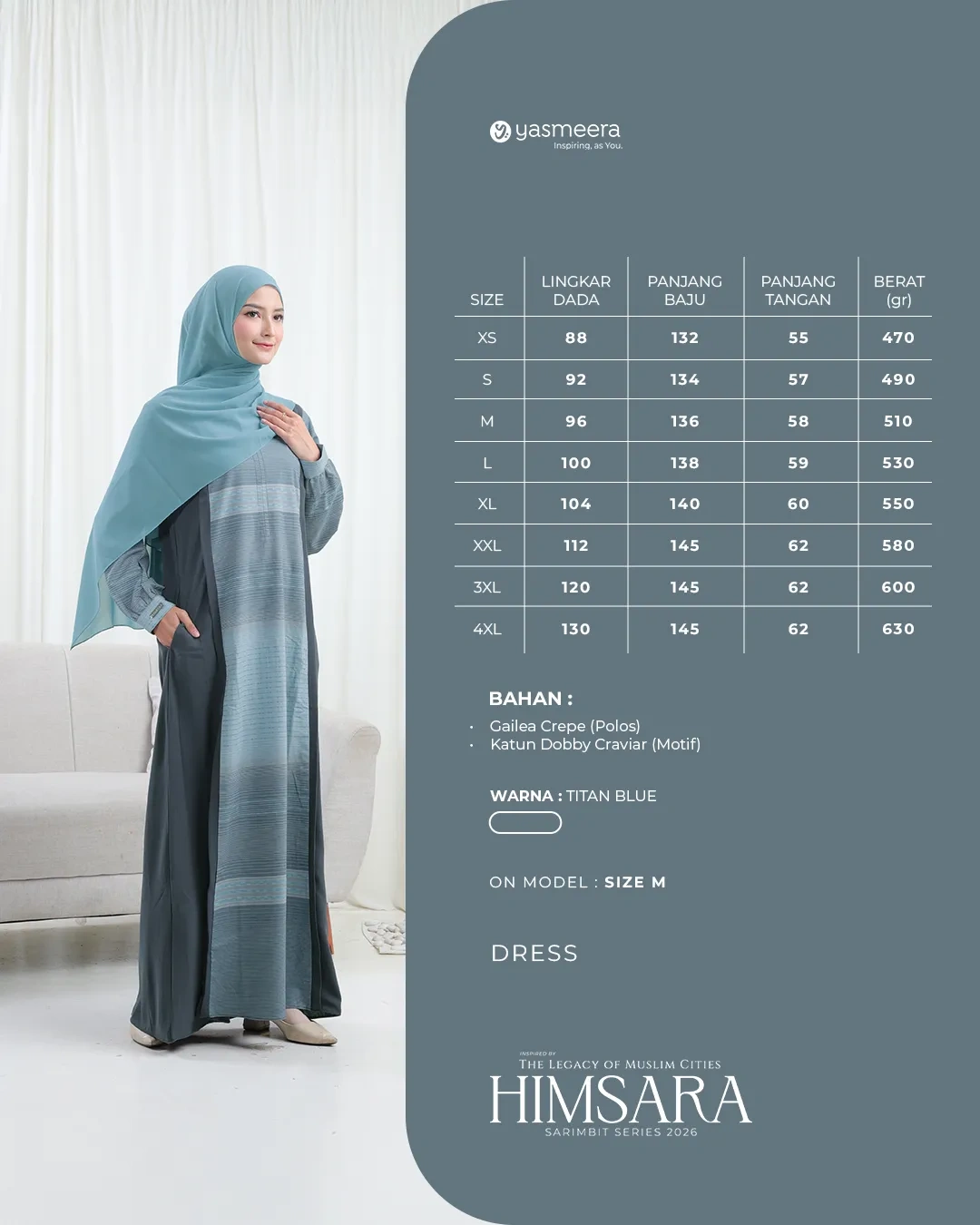 Yasmeera - HIMSARA SERIES - TITAN BLUE thumb 32