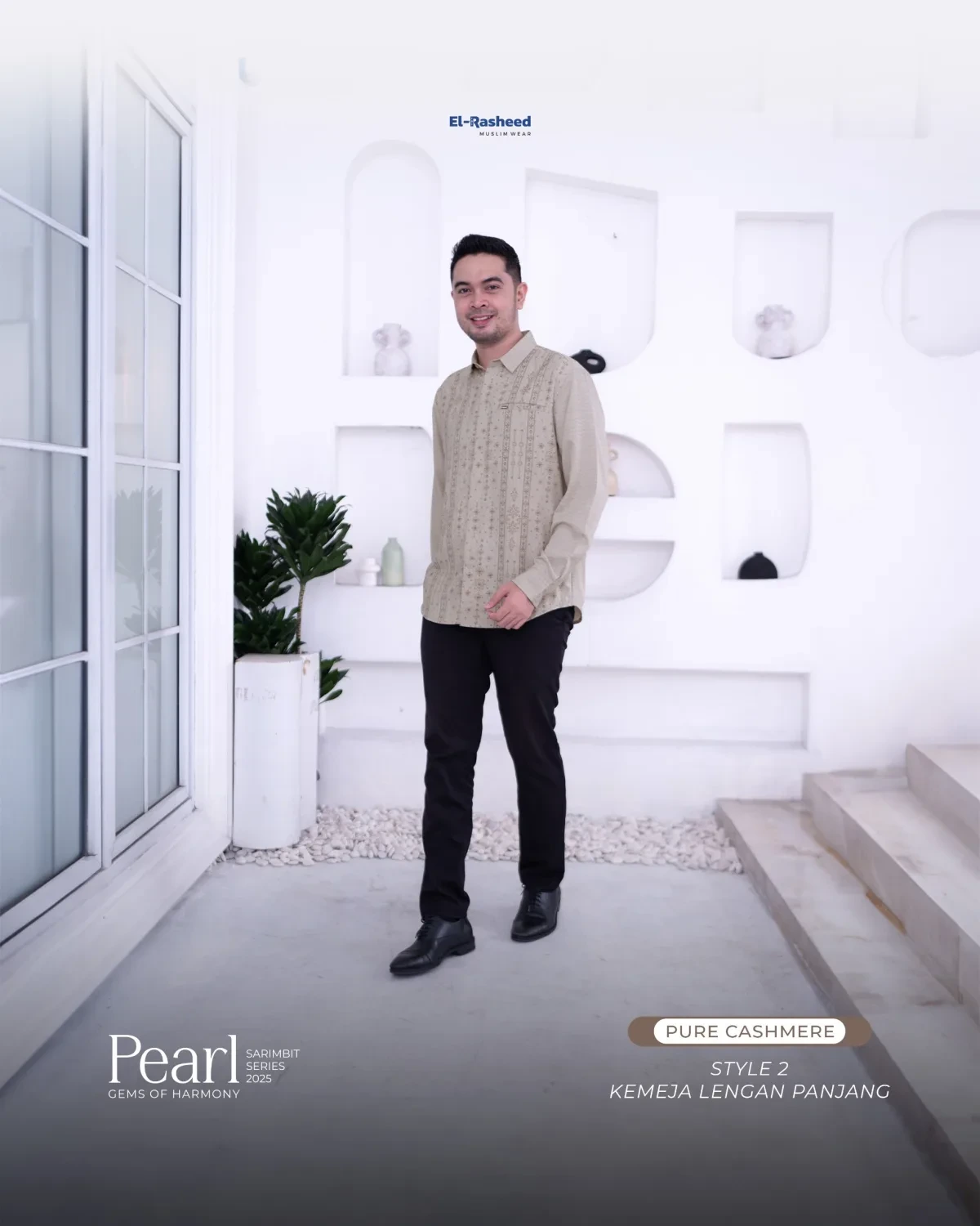 Yasmeera - SARIMBIT 2025 PEARL SERIES WARNA PURE CHASMERE