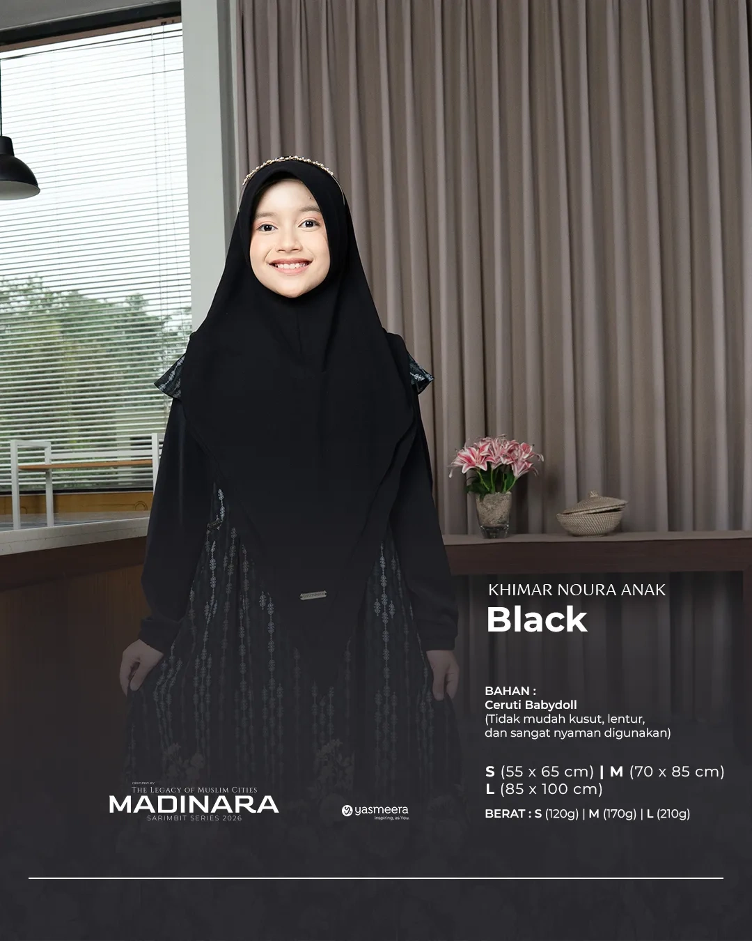 Yasmeera - KHIMAR & PASHMINA SARIMBIT 2026 VOL 4 (MADINARA) thumb 6