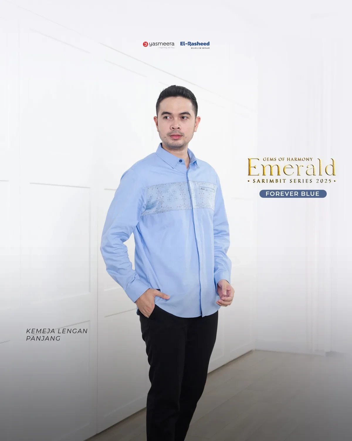Yasmeera - SARIMBIT 2025 EMERALD SERIES WARNA FOREVER BLUE thumb 3