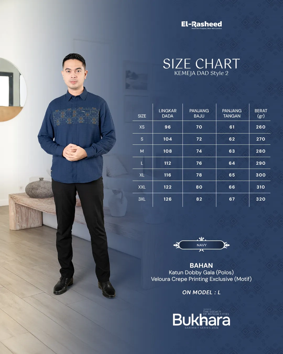 Yasmeera - BUKHARA SERIES - NAVY thumb 26