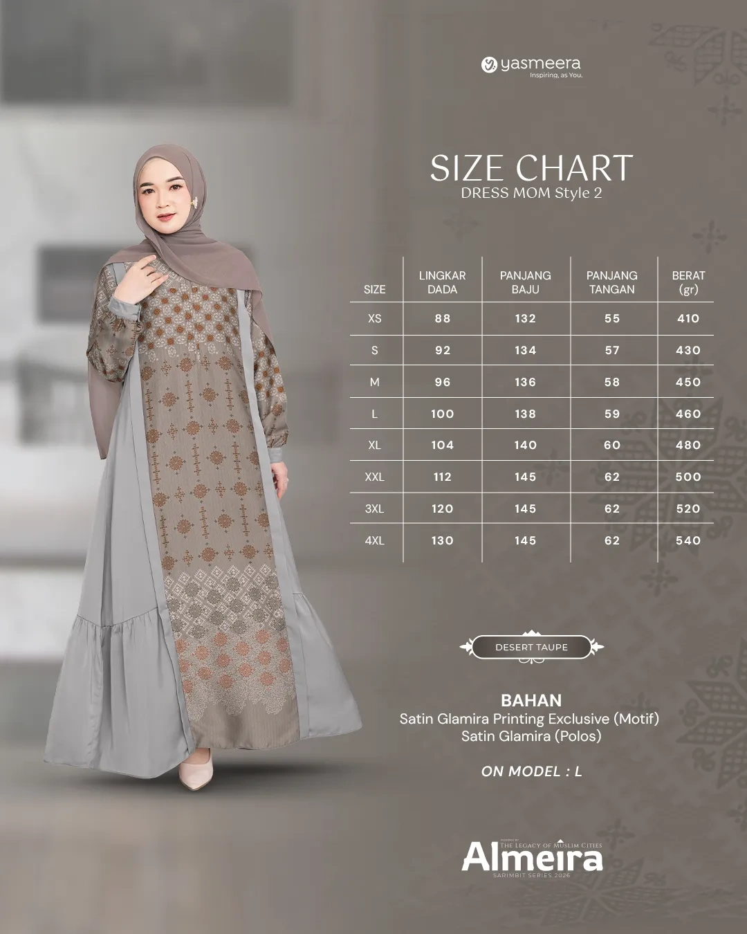 Yasmeera - ALMEIRA SERIES - DESERT TAUPE thumb 33