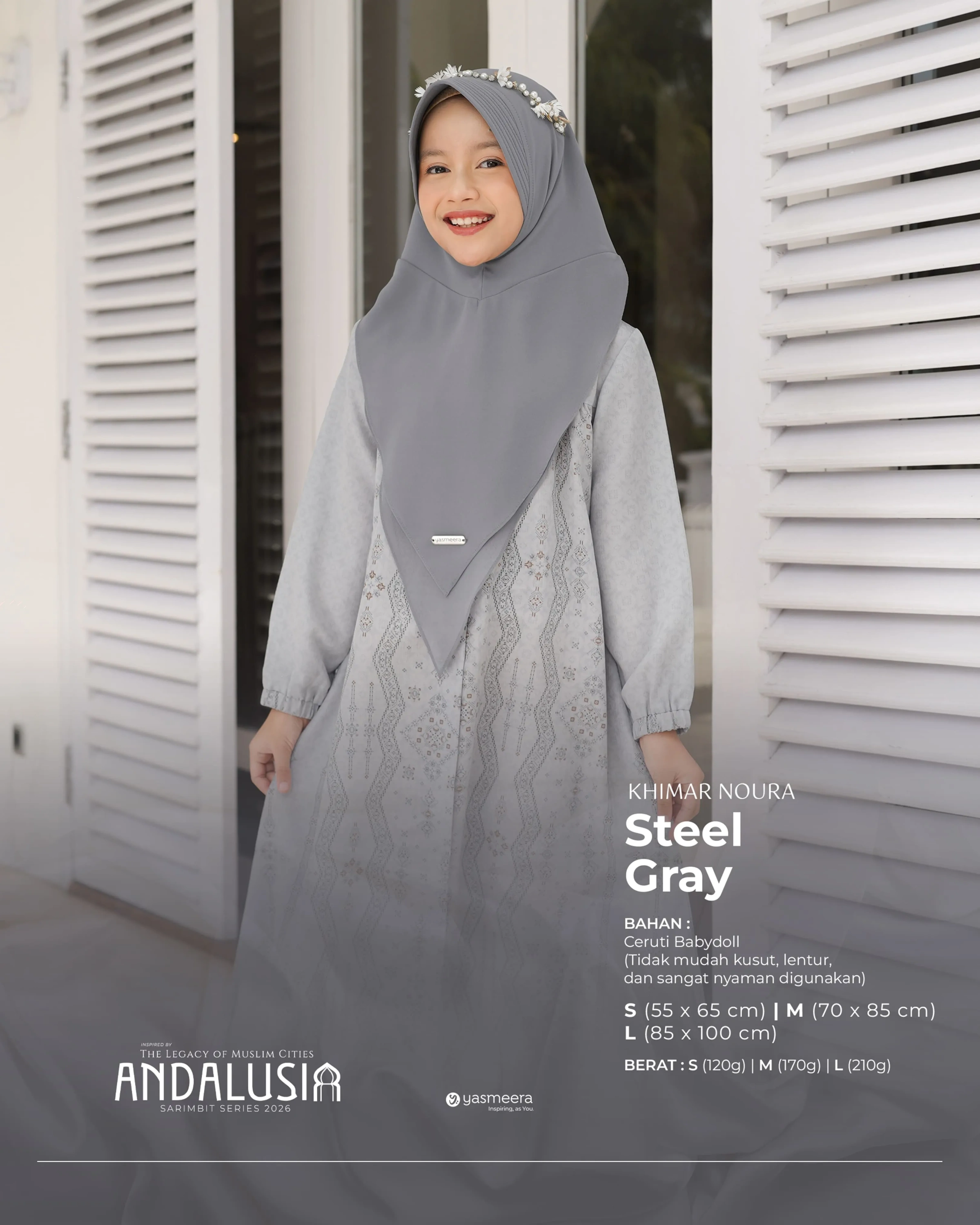 Yasmeera - KHIMAR & PASHMINA SARIMBIT 2026 (ANDALUSIA) thumb 9