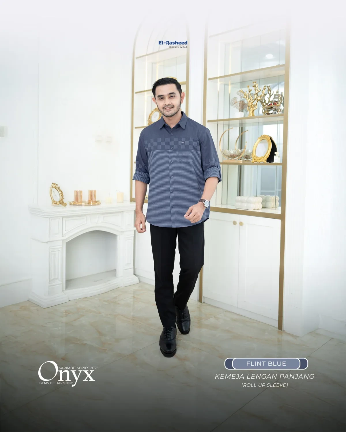 Yasmeera - SARIMBIT 2025 ONYX SERIES WARNA FLINT BLUE thumb 2