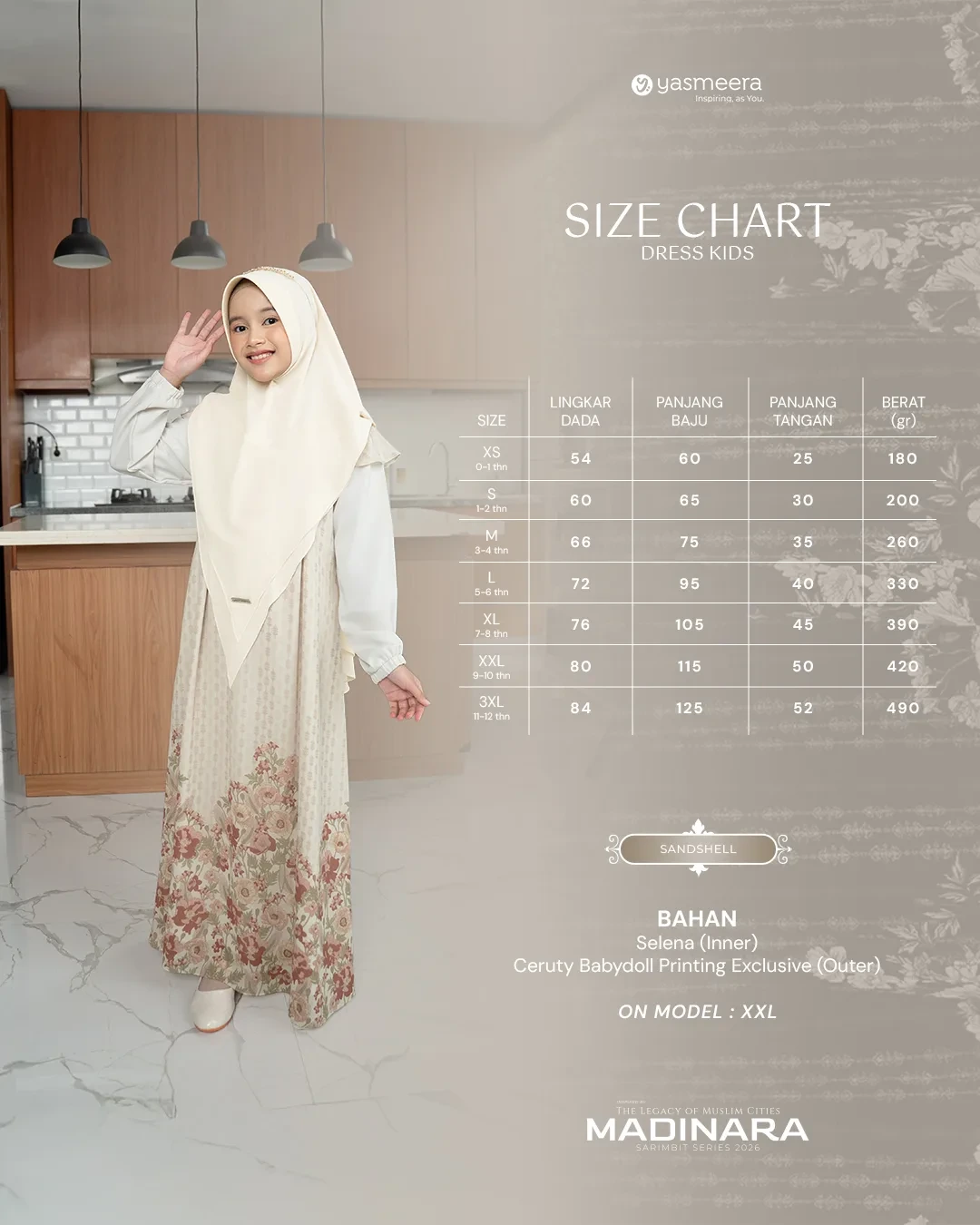 Yasmeera - MADINARA SERIES - SANDSHELL