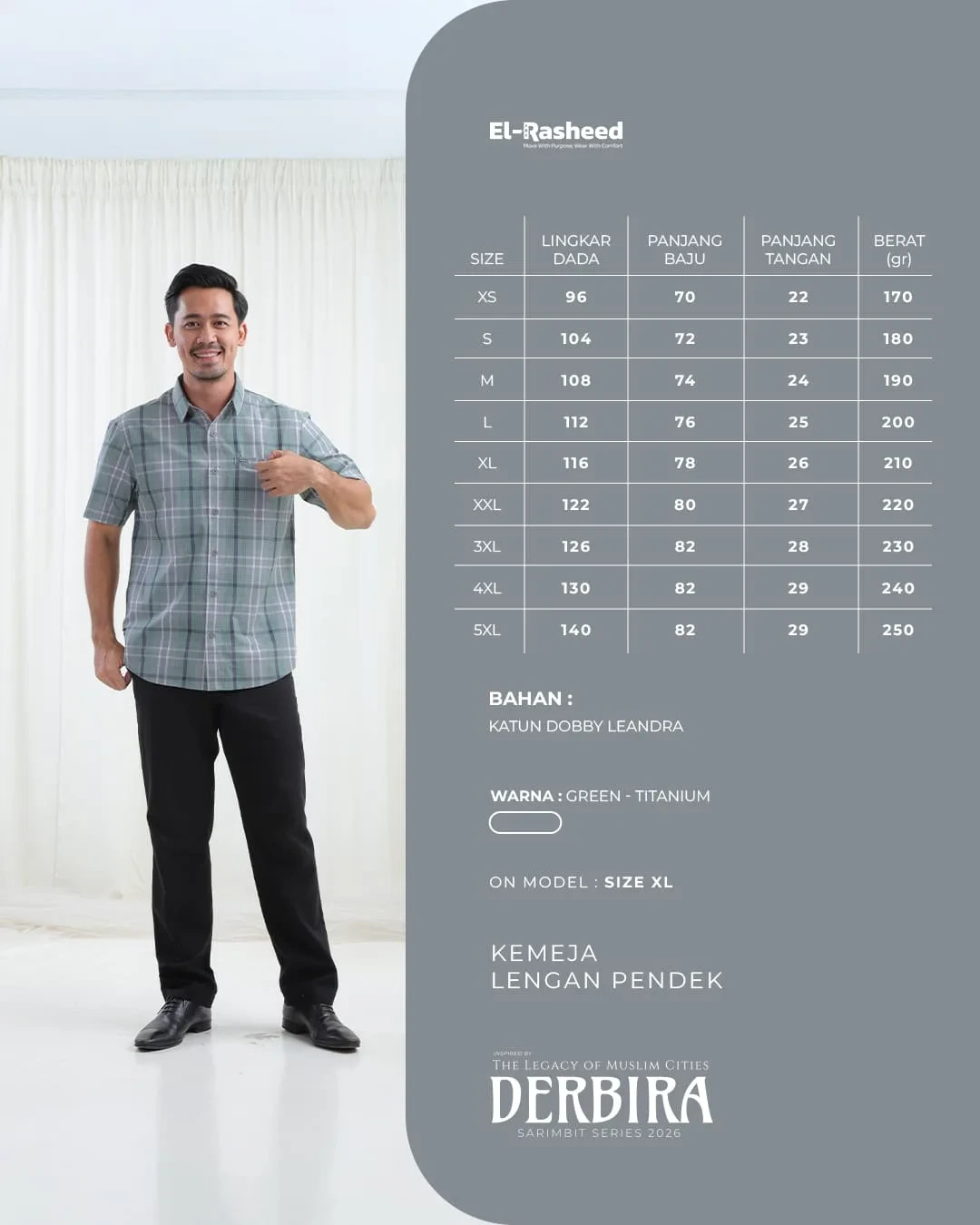 Yasmeera - DERBIRA SERIES - GREEN-TITANIUM thumb 4