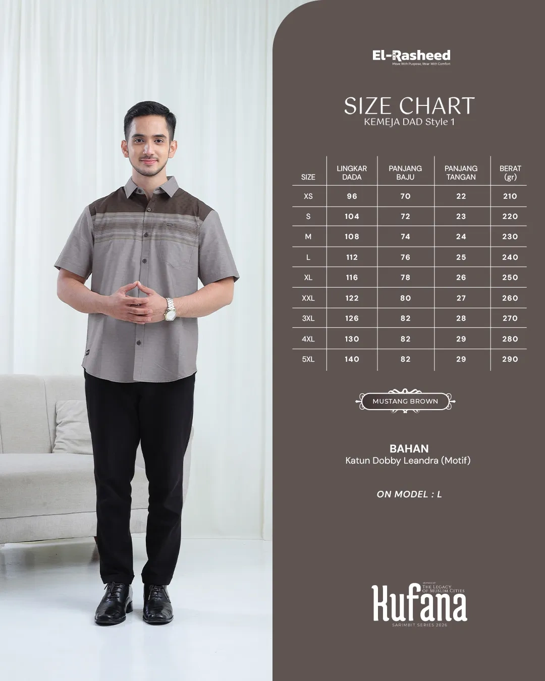 Yasmeera - KUFANA SERIES - MUSTANG BROWN thumb 32
