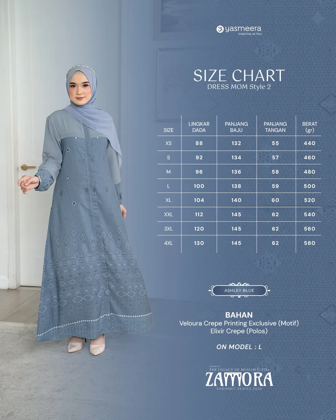 Yasmeera - ZAMORA SERIES - ASHLEY BLUE thumb 6